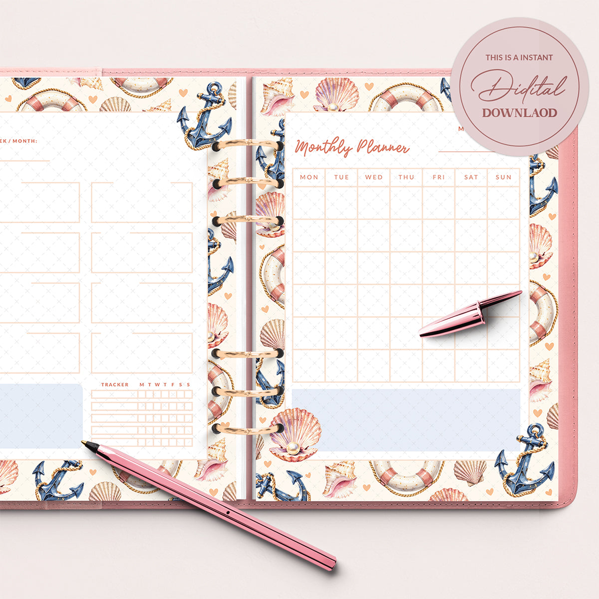 Fisher of Men • Jesus • Christian Undated Planner Set