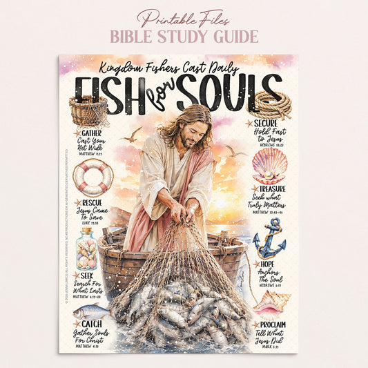 Fisher of Men • Jesus • Christian Digital Bible Study Guide