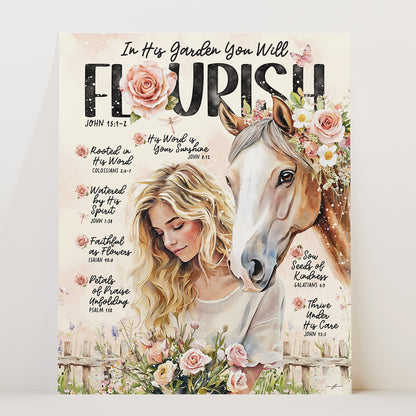 Spring | Flourishing | Scripture Prompt Art Print