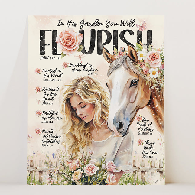 Spring | Flourishing | Scripture Prompt Art Print