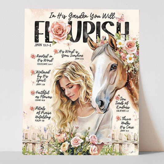 "Flourishing" Christian Art Print