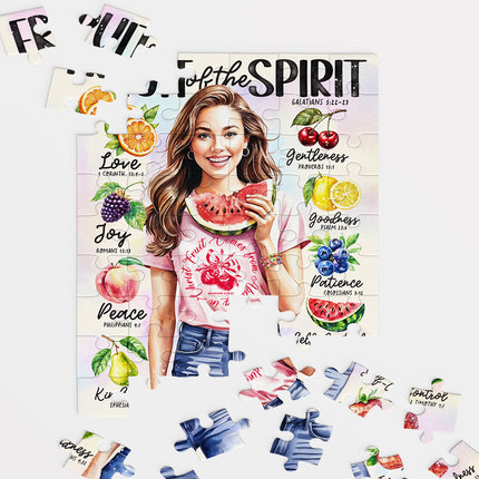 Fruit of the Spirit Scripture Prompt Christian Puzzle
