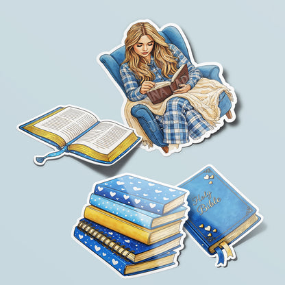 Goal Setting | Reading | Vinyl Sticker Set