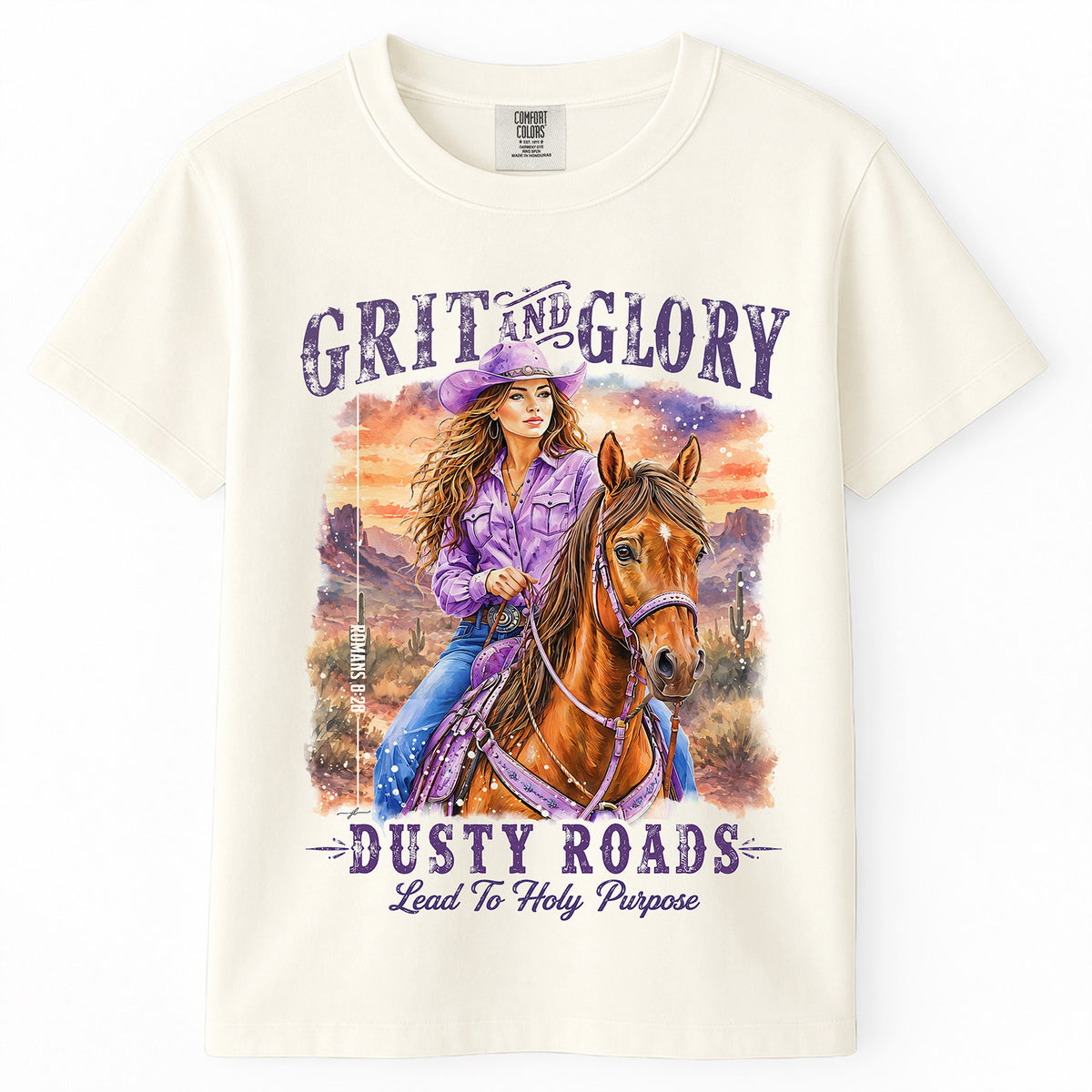 Western • Grit & Glory • Christian Comfort Colors® T-Shirt