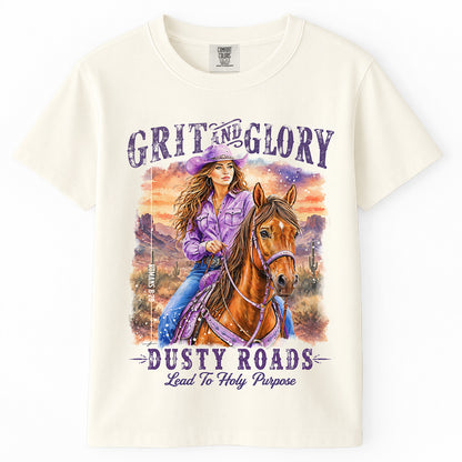 Western • Grit & Glory • Christian Comfort Colors® T-Shirt
