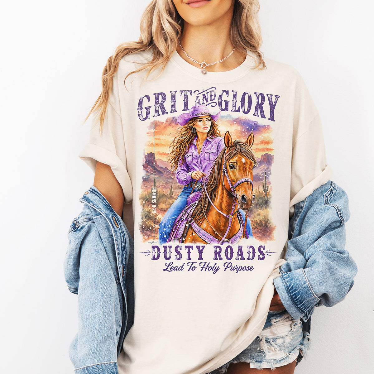 Western • Grit & Glory • Christian Comfort Colors® T-Shirt