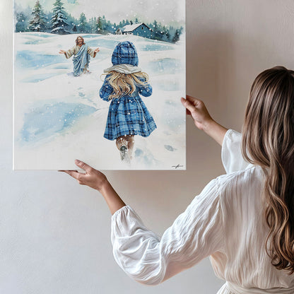 "Guided By His Warmth" Christian Premium Canvas