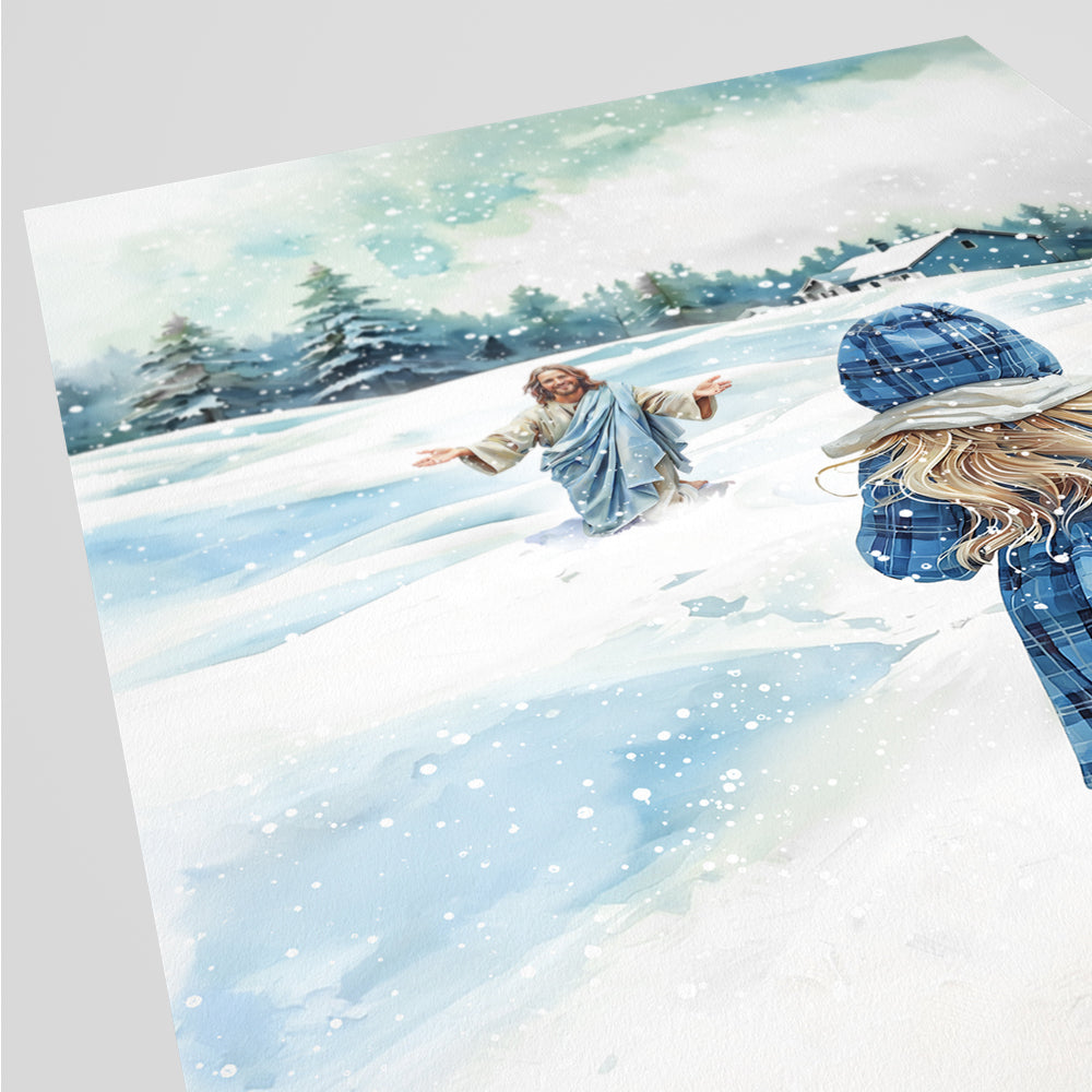 "Guided By His Warmth" Christian Fine Art Greeting Card