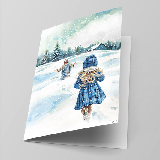"Guided By His Warmth" Christian Fine Art Greeting Card