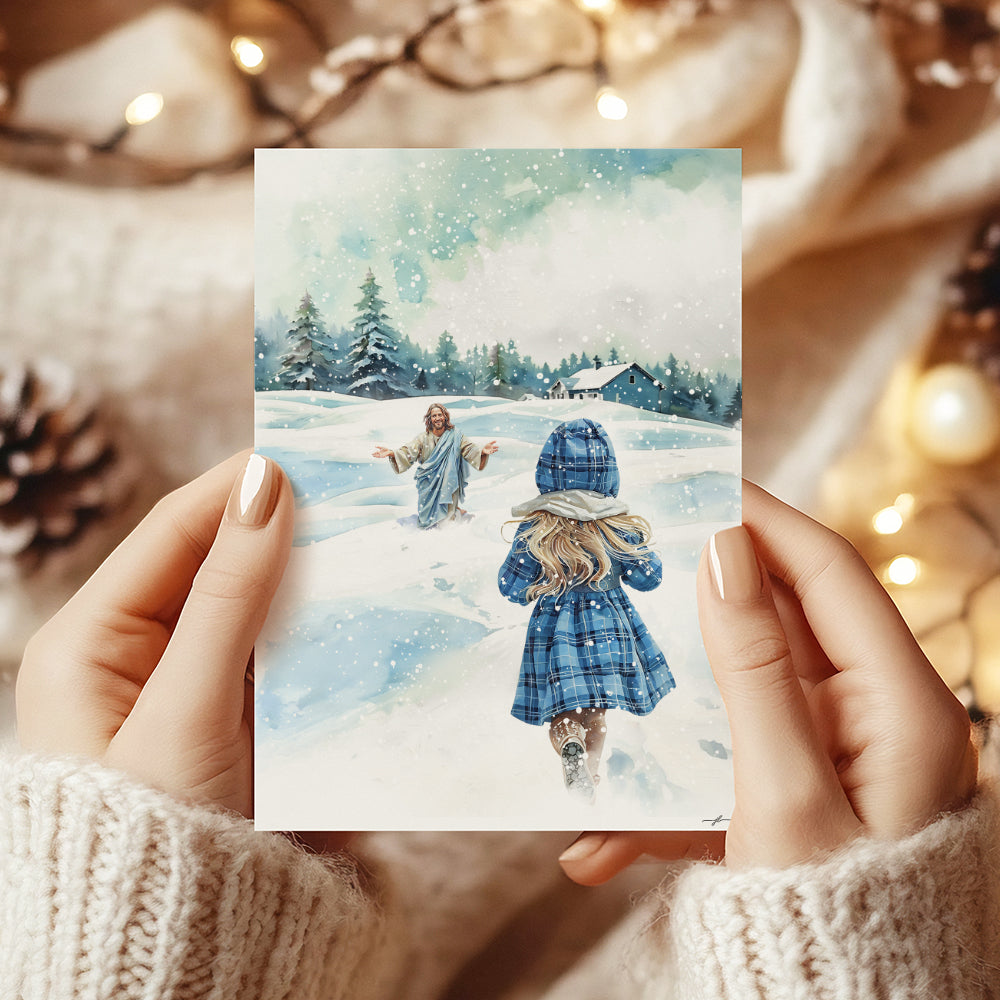 "Guided By His Warmth" Christian Fine Art Greeting Card