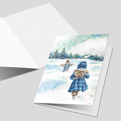 "Guided By His Warmth" Christian Fine Art Greeting Card