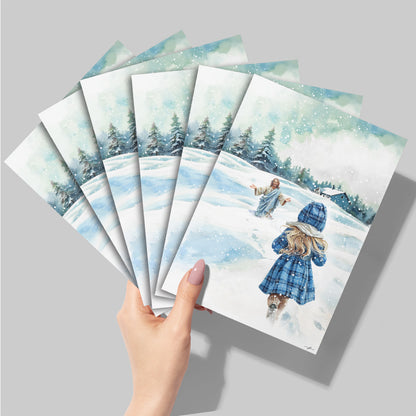 "Guided By His Warmth" Christian Fine Art Greeting Card