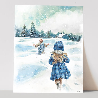 “Guided By His Warmth” Christian Art Print