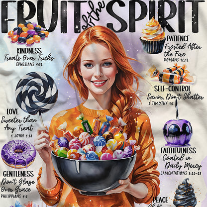 "Fruit of the Spirit, Halloween Edition" Christian Velveteen Plush Blanket