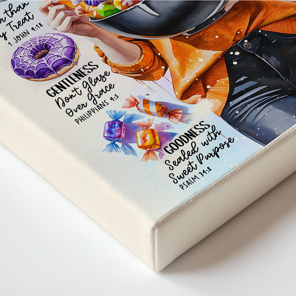 “Fruit of The Spirit Halloween Edition" Christian Canvas