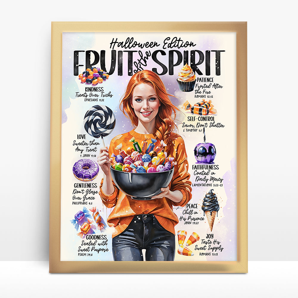 "Fruit of The Spirit Halloween Edition” Christian Art Print