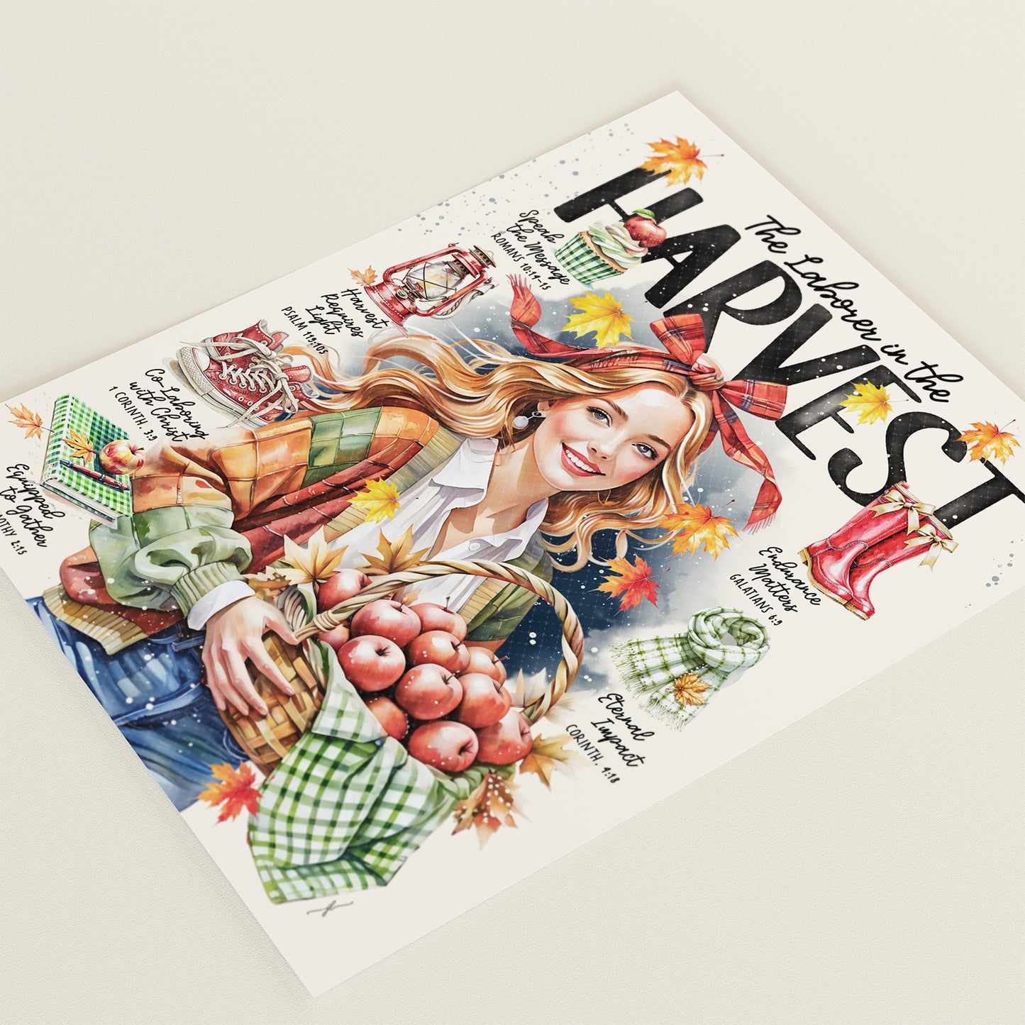 "Laborer in The Harvest" Christian Art Print