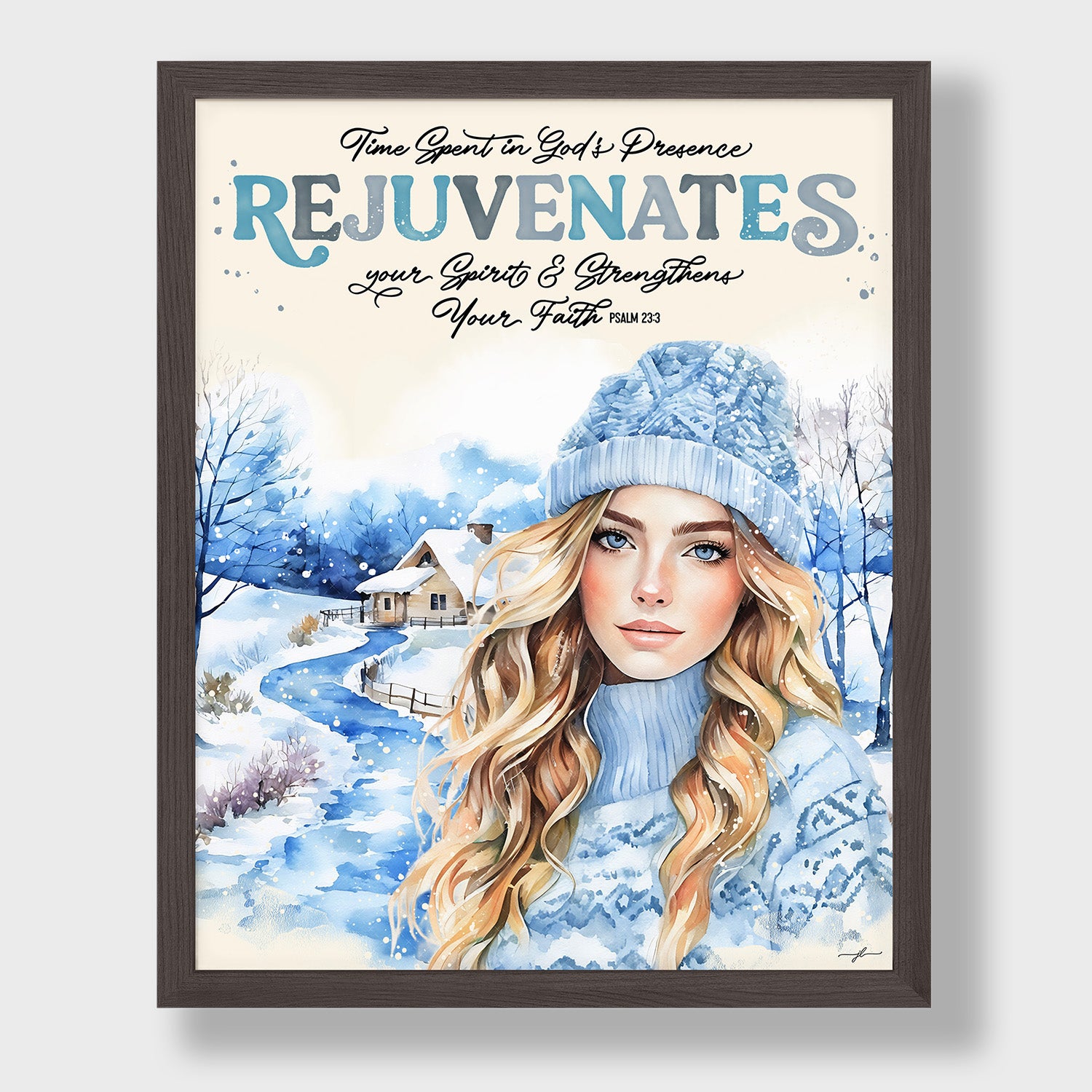 His Presence Rejuvenates Christian Giclée Art Print