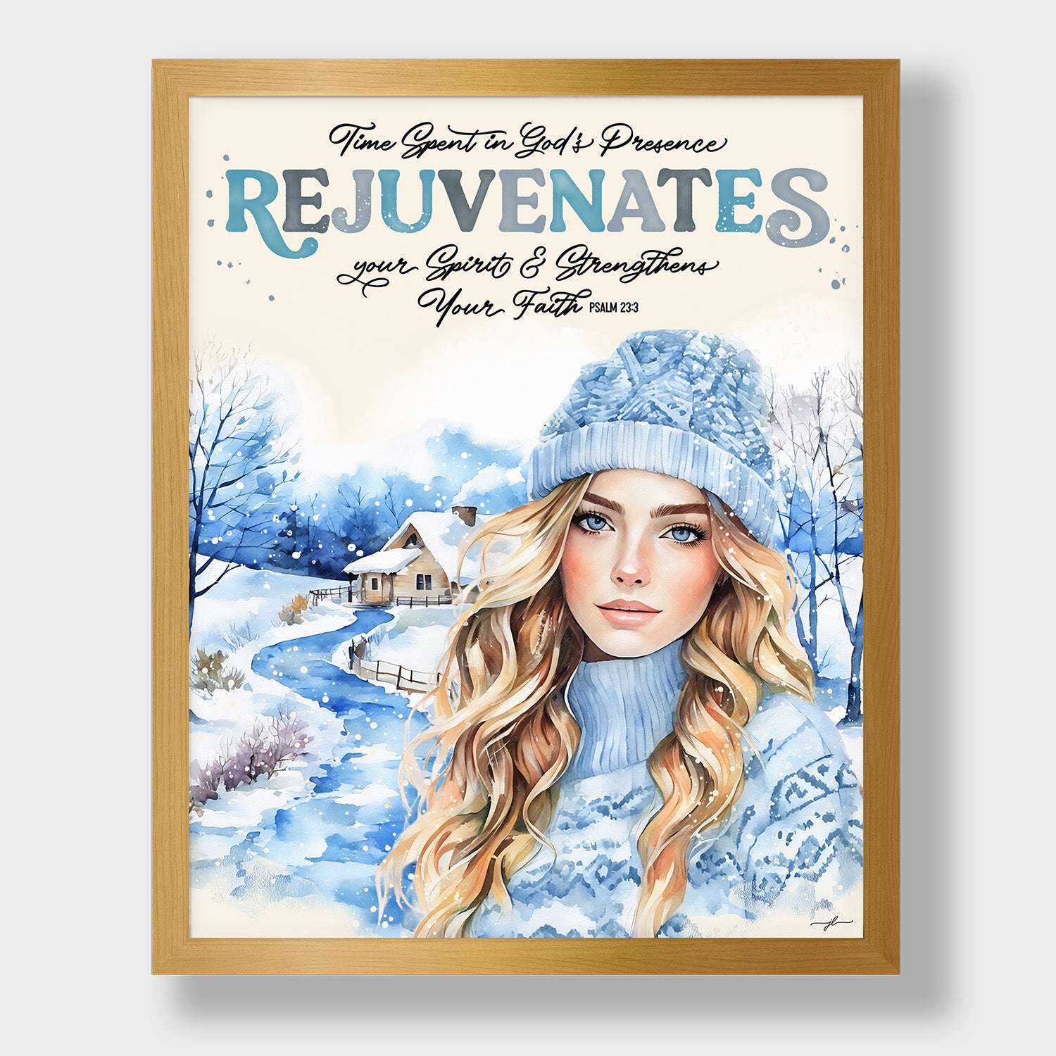 His Presence Rejuvenates Christian Giclée Art Print