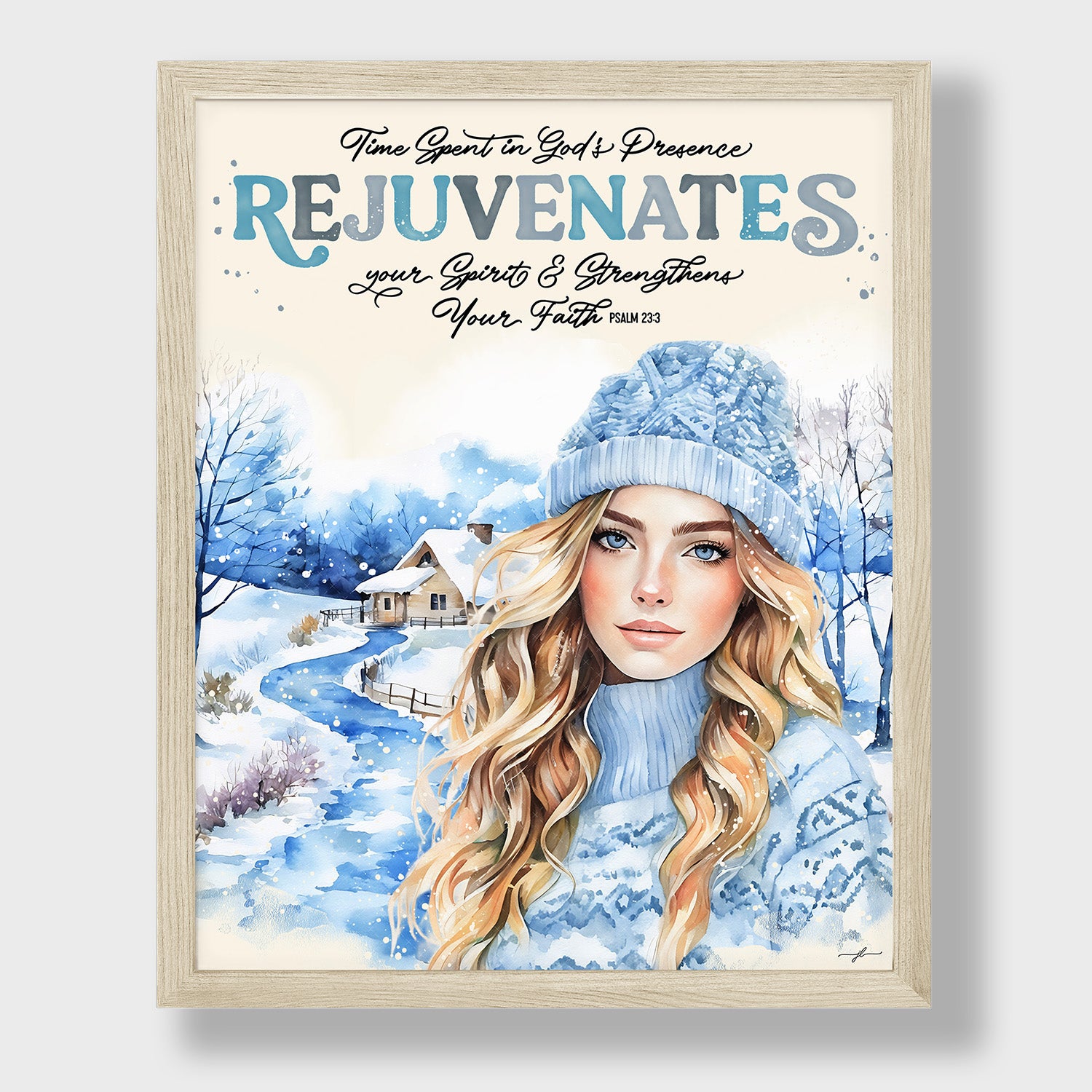 His Presence Rejuvenates Christian Giclée Art Print