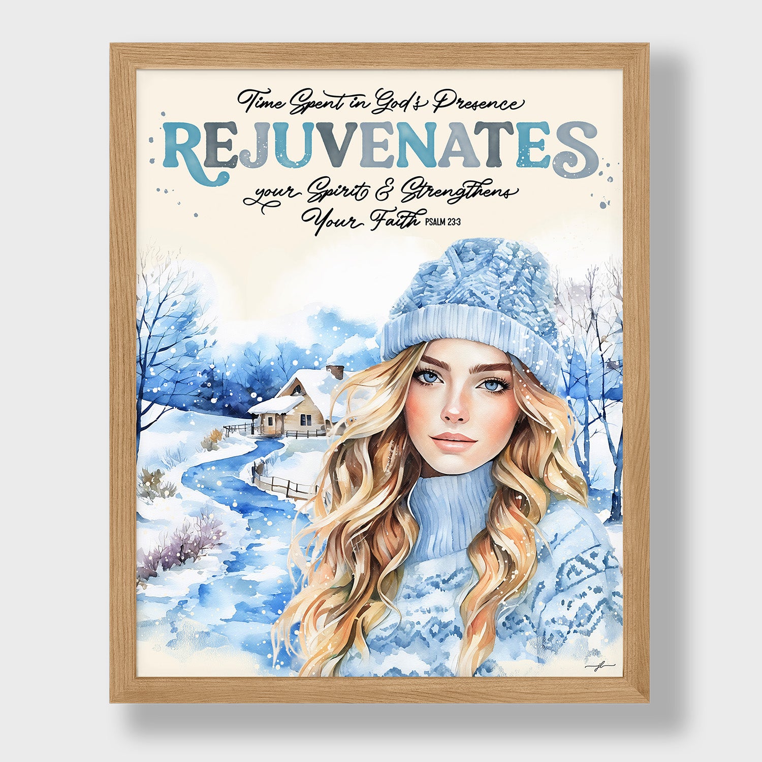 His Presence Rejuvenates Christian Giclée Art Print