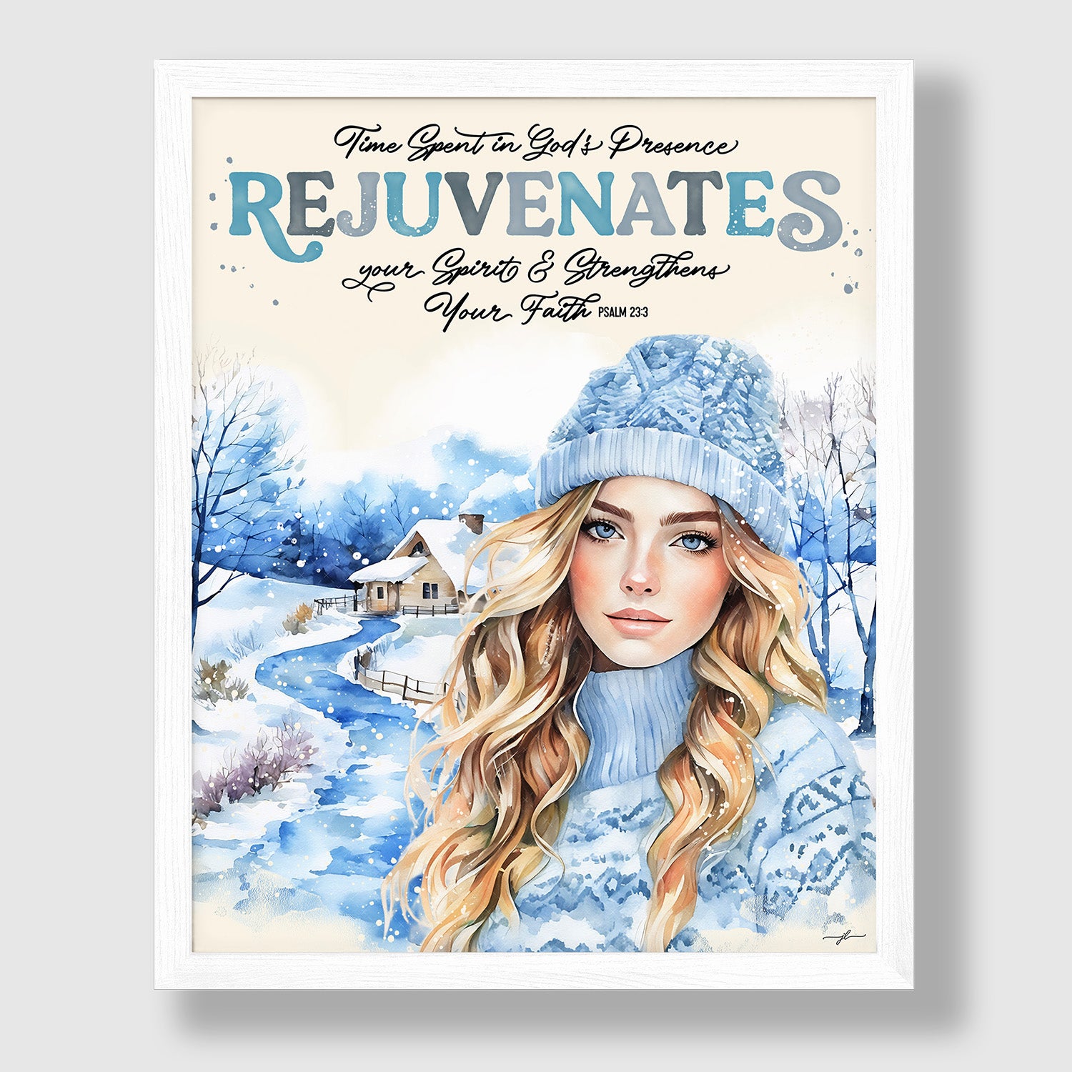 His Presence Rejuvenates Christian Giclée Art Print