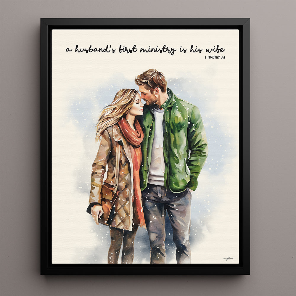 "Provision of A Husband" Christian Premium Canvas