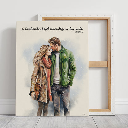 "Provision of A Husband" Christian Premium Canvas