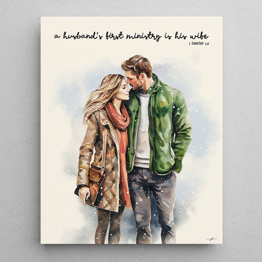 "Provision of A Husband" Christian Premium Canvas