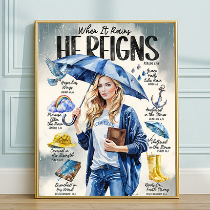 In The Storm | When it Rains | Scripture Prompt Art