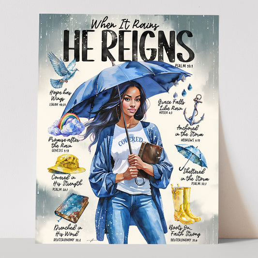 “In the Storm” Christian Art Print