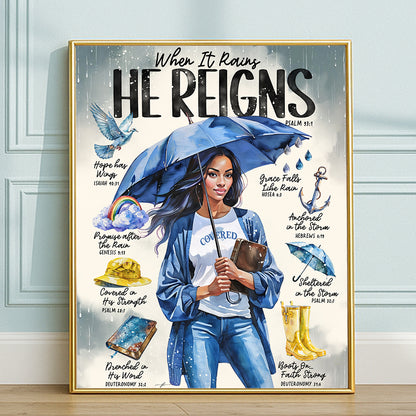 “In the Storm” Christian Art Print