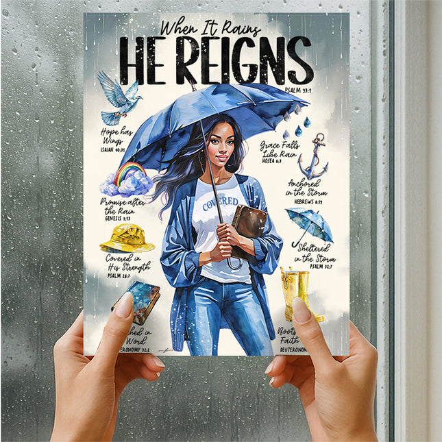 In The Storm | When it Rains | Scripture Prompt Art