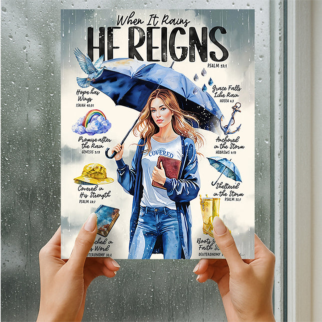 In The Storm | When it Rains | Scripture Prompt Art
