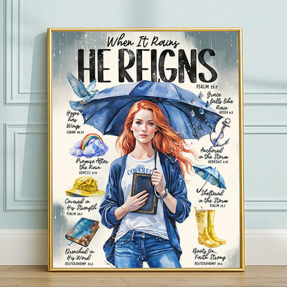 “In the Storm” Christian Art Print