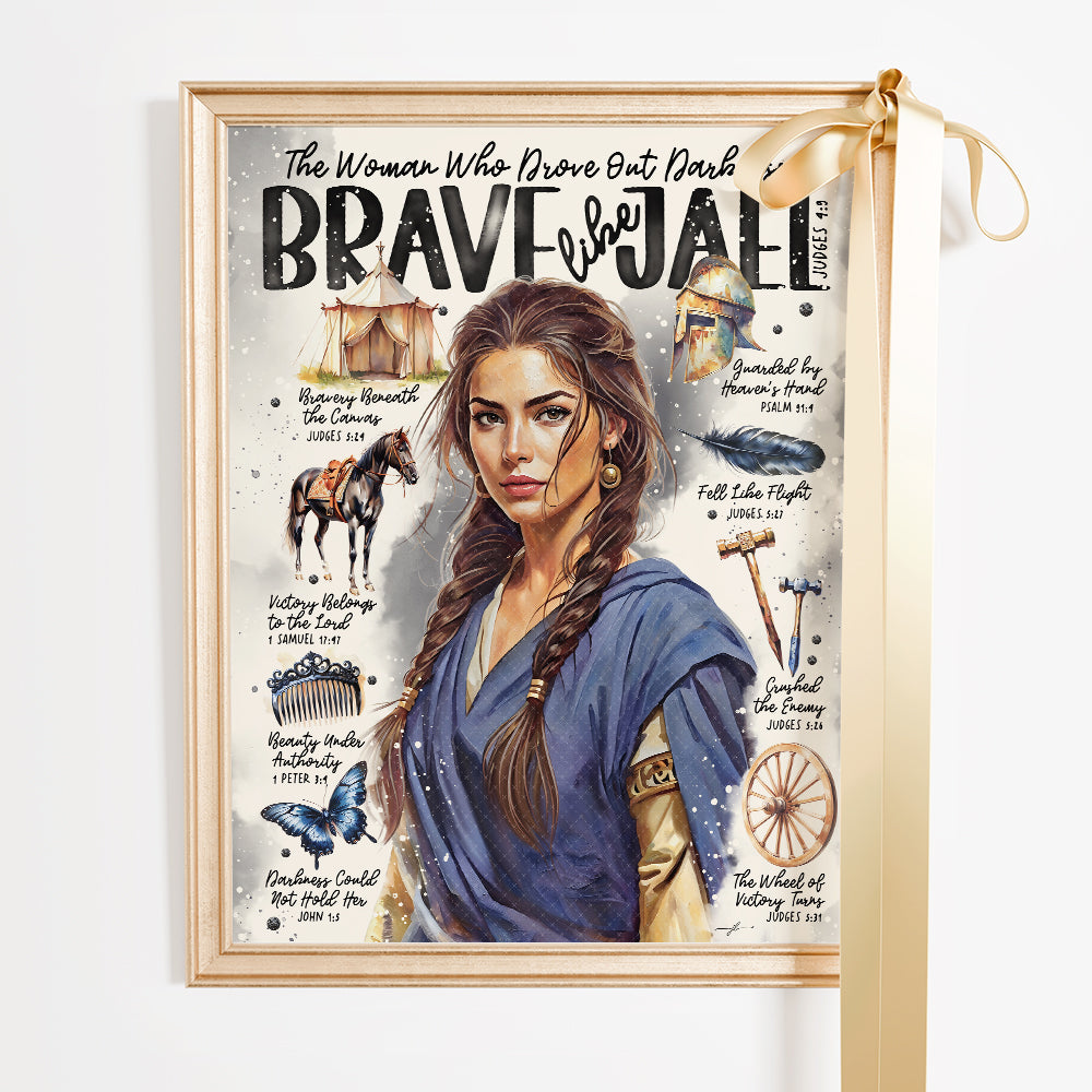 Jael • Women of The Bible • Scripture Prompt • Giclée Christian Art Print