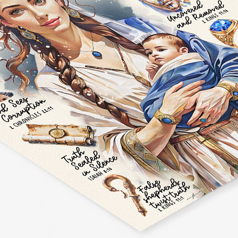 Jehosheba • Women of The Bible • Scripture Prompt • Giclée Christian Art Print
