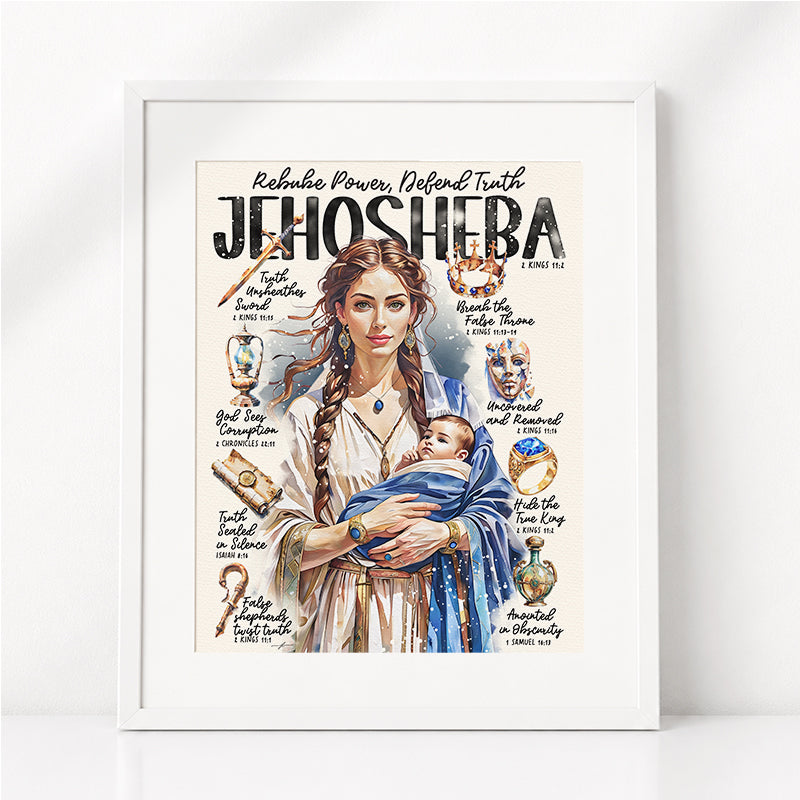 Jehosheba • Women of The Bible • Scripture Prompt • Giclée Christian Art Print