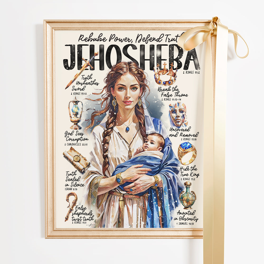 Jehosheba • Women of The Bible • Scripture Prompt • Giclée Christian Art Print