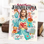 Jehovah Rapha • Jesus • Scripture Prompt • Giclée Christian Art Print Set