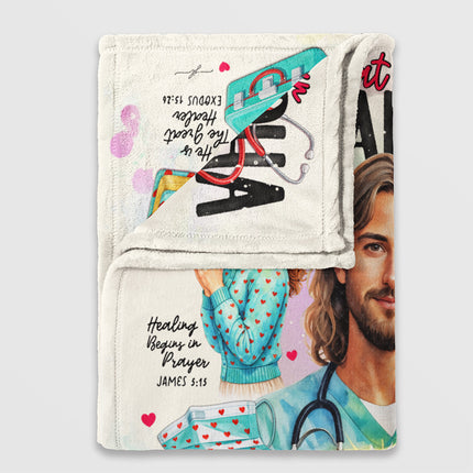 Jehovah Rapha Christian Throw Blanket