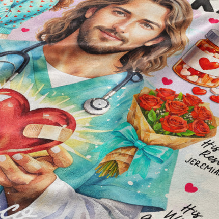 Jehovah Rapha Christian Throw Blanket
