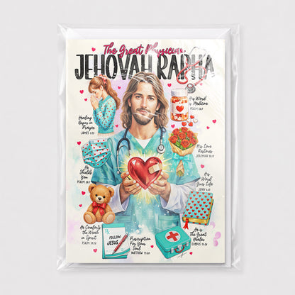 Jehovah Rapha  • Scripture Prompt • Christian Fine Art Greeting Card