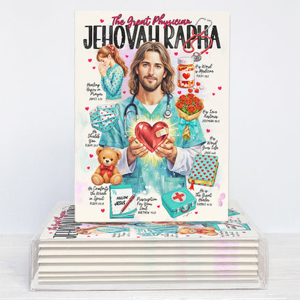 Jehovah Rapha Christian Scripture Prompt Fine Art Greeting Card
