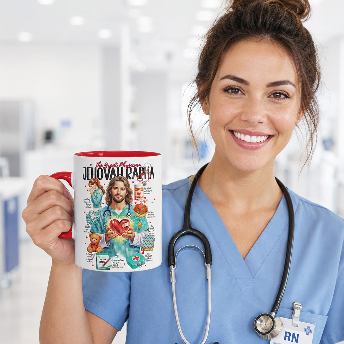 Jehovah Rapha Christian Ceramic Personalized Mug