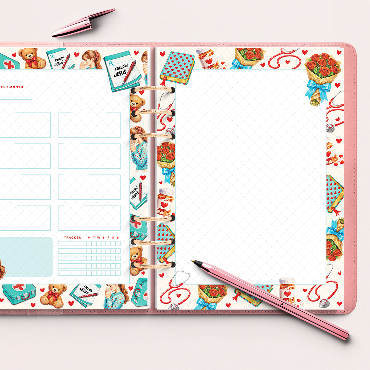 Jehovah Rapha • Jesus • Christian Undated Planner Set