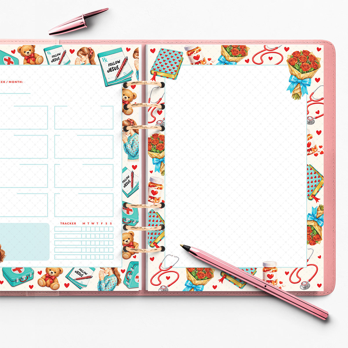 Jehovah Rapha • Jesus • Christian Undated Planner Set
