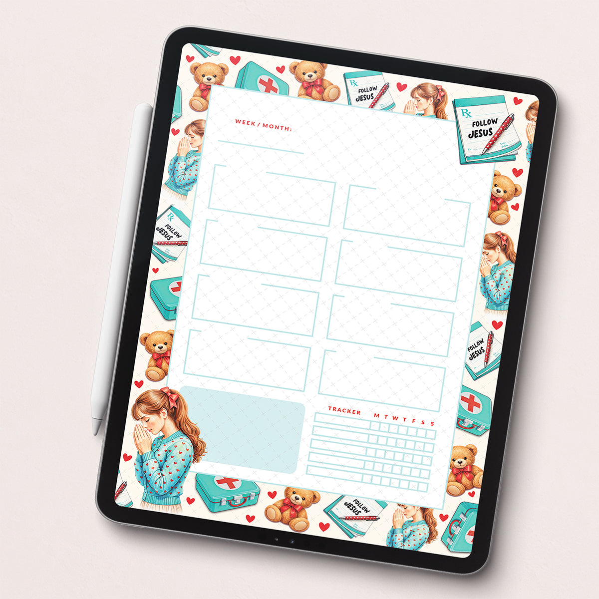 Jehovah Rapha • Jesus • Christian Undated Planner Set