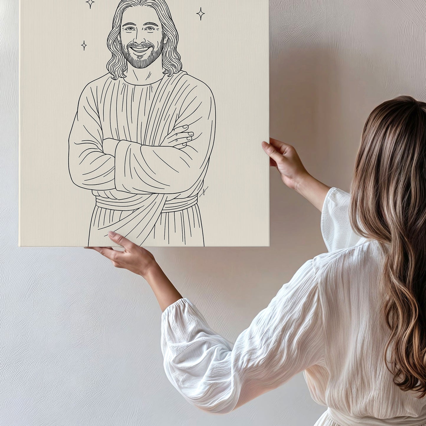 “Philippians 4:6–7" Christian Canvas