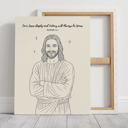 “Philippians 4:6–7" Christian Canvas
